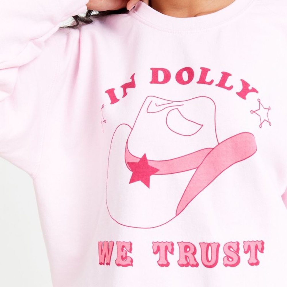 Oversized In Dolly We Trust Altar'd State Sweatshirt size s/m